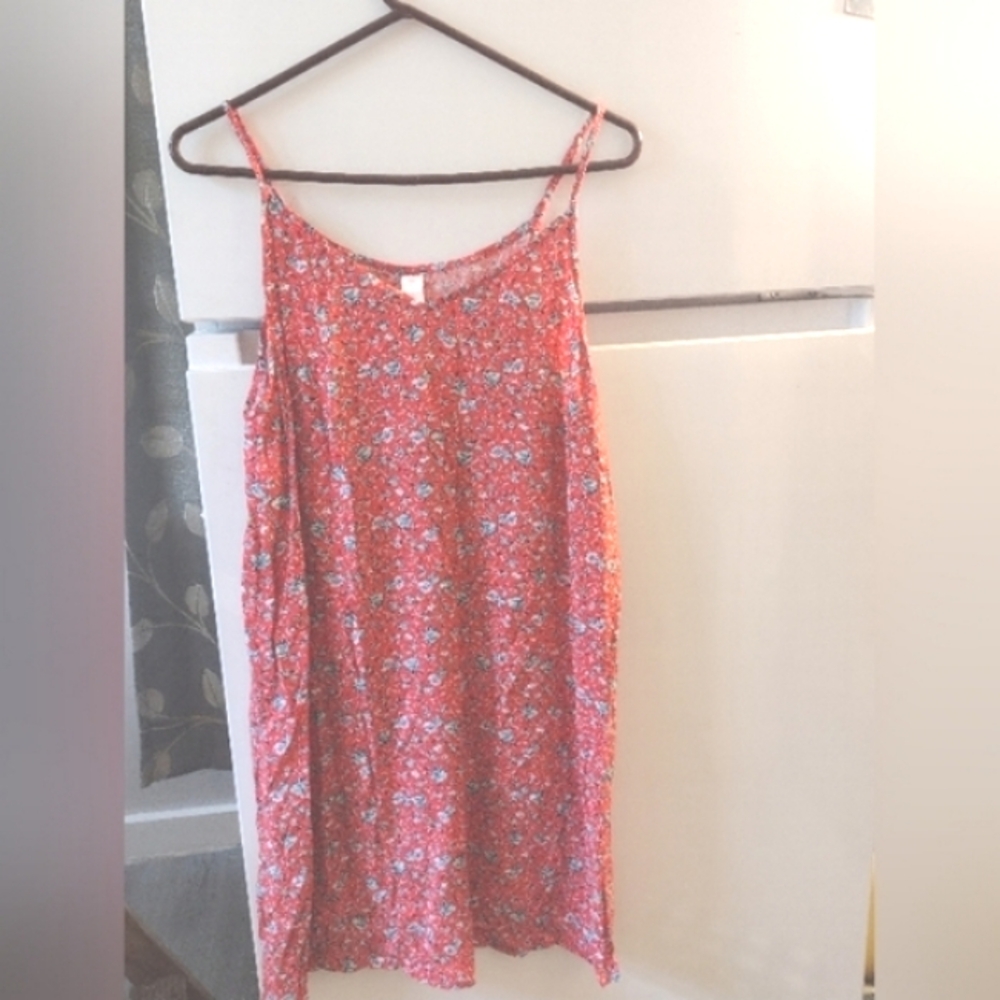 No Boundaries Red and Blue Knee Length Dress Size XL/XG(15-17).